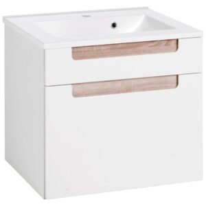 wohnli-moebel-suche-000307006617 Wohnli Möbelsuche - Waschtischkombination Siena ca. 60 cm Weiss/Eiche Sonoma