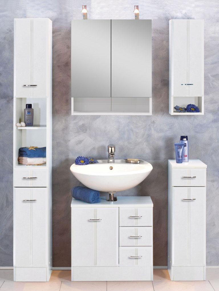 Spiegelschrank in Weiss 'Rallye' Holzwerkstoff Held Spiegel Weiß