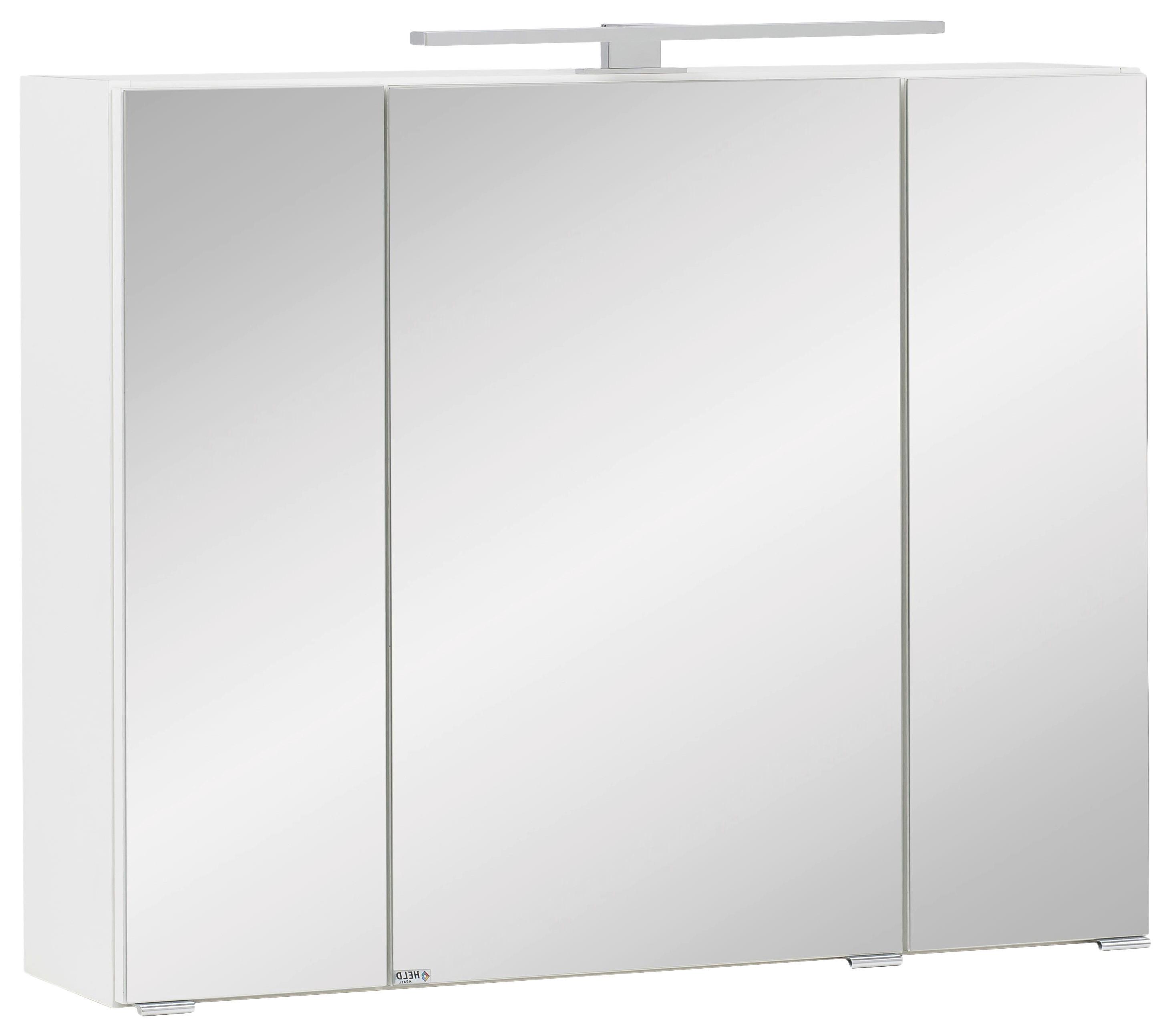 wohnli-moebel-suche-000307010625 Wohnli Möbelsuche - Spiegelschrank Kopenhagen mit LED 3-türig ca. 80x64 cm Weiß