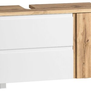 wohnli-moebel-suche-000307016818 Wohnli Möbelsuche - Waschbeckenunterschrank Matt weiß/Wotan Eiche