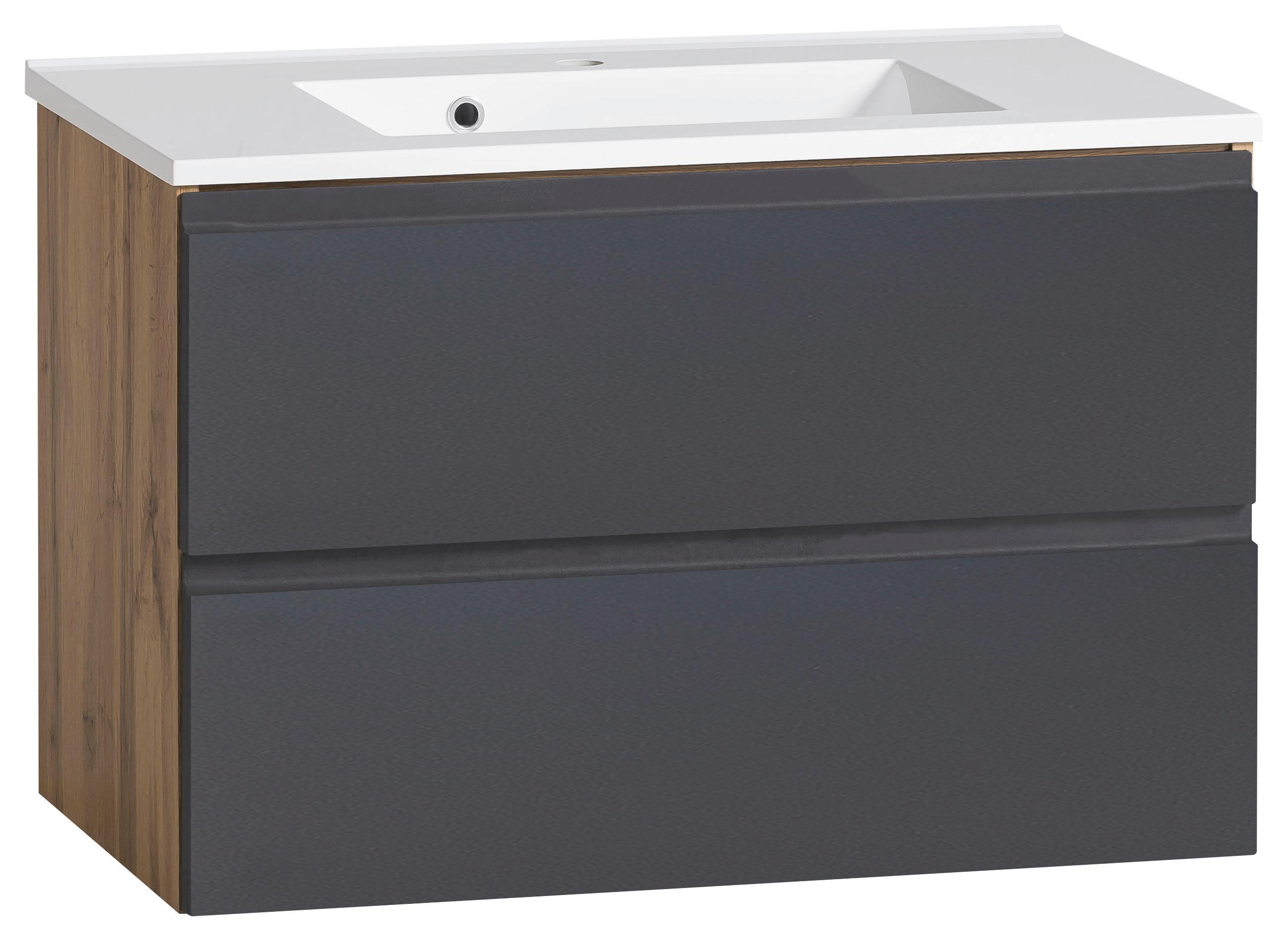 wohnli-moebel-suche-000307016831 Wohnli Möbelsuche - Waschtischkombi Varese ca. 80 cm Grau/Eiche