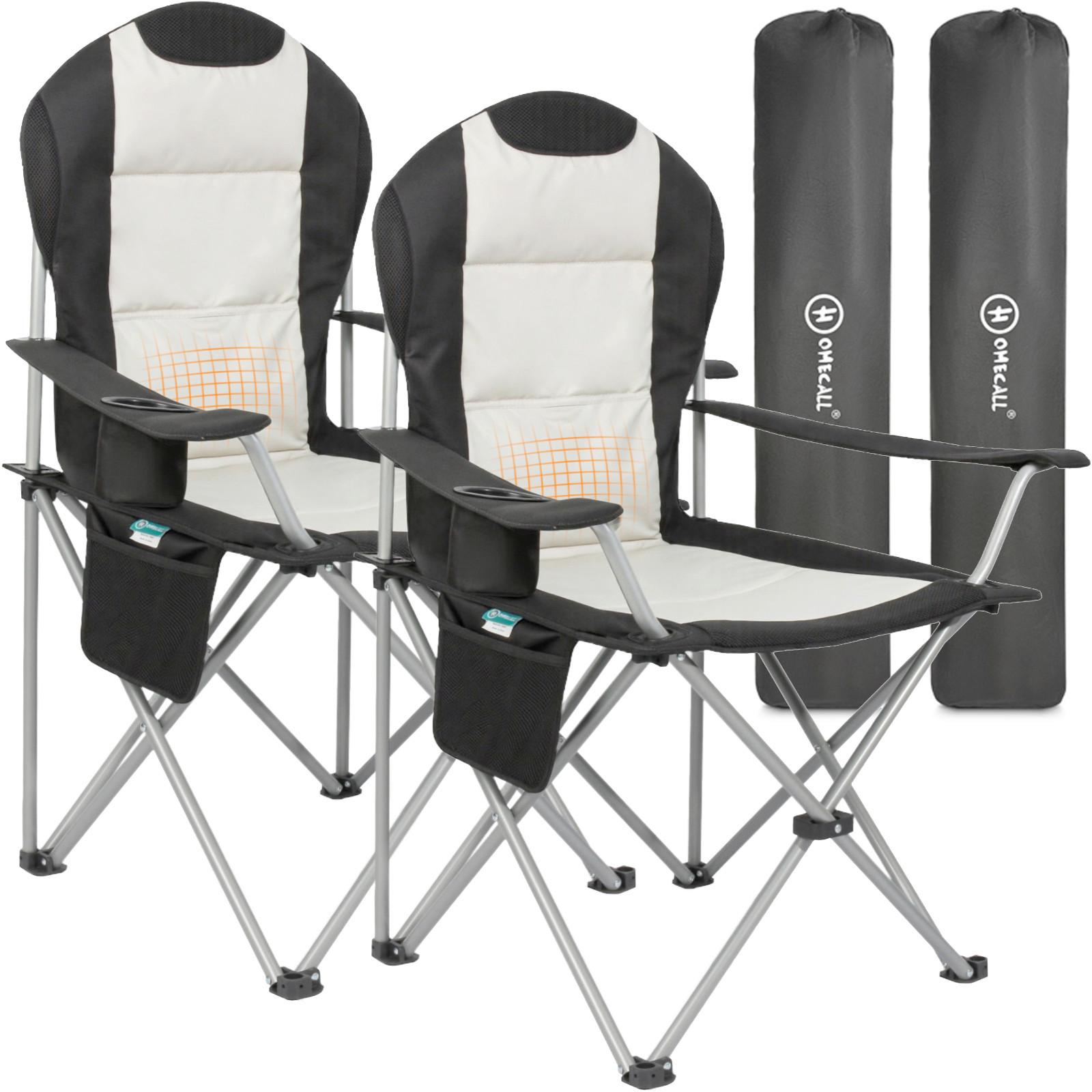 Wohnli Möbelsuche - Camping-Klappstuhl Schwarz/Weiß