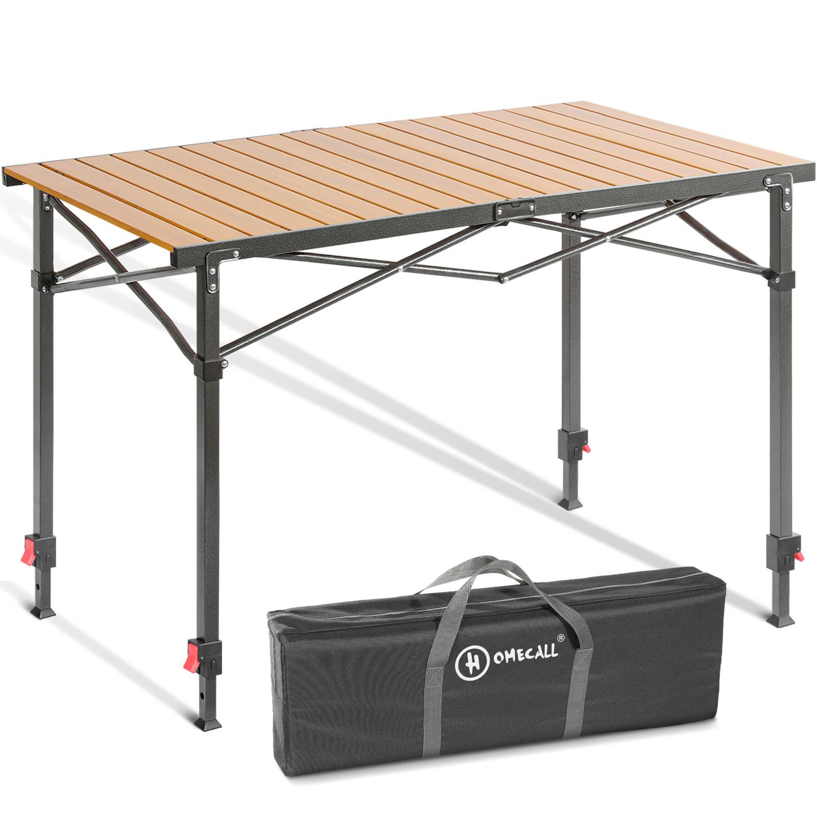 Wohnli Möbelsuche - Campingtisch Schwarz/Birnbaumfarben