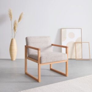 Sessel Malmö Hellgrau Holz, Textil Mömax Möbel > Sessel > Polstersessel Grau