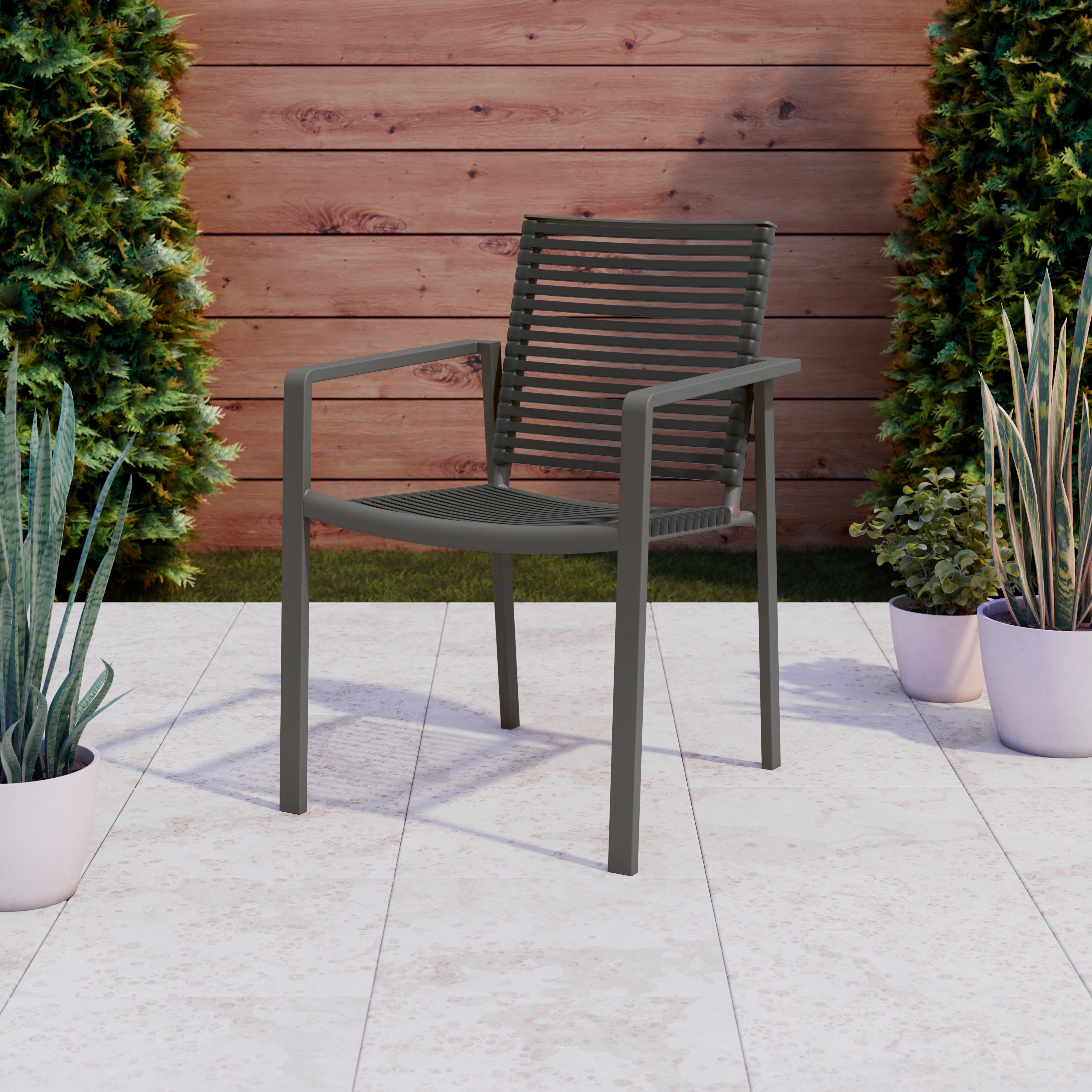 Wohnli Möbelsuche - Gartenstuhl Cancun Anthrazit