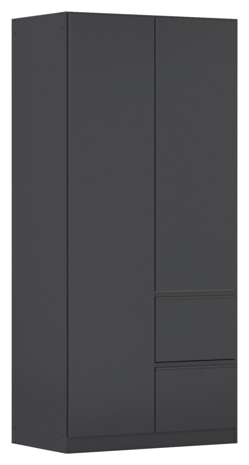 Wohnli Möbelsuche - Drehtürenschrank COSTA ca.91x197x54cm Schwarz