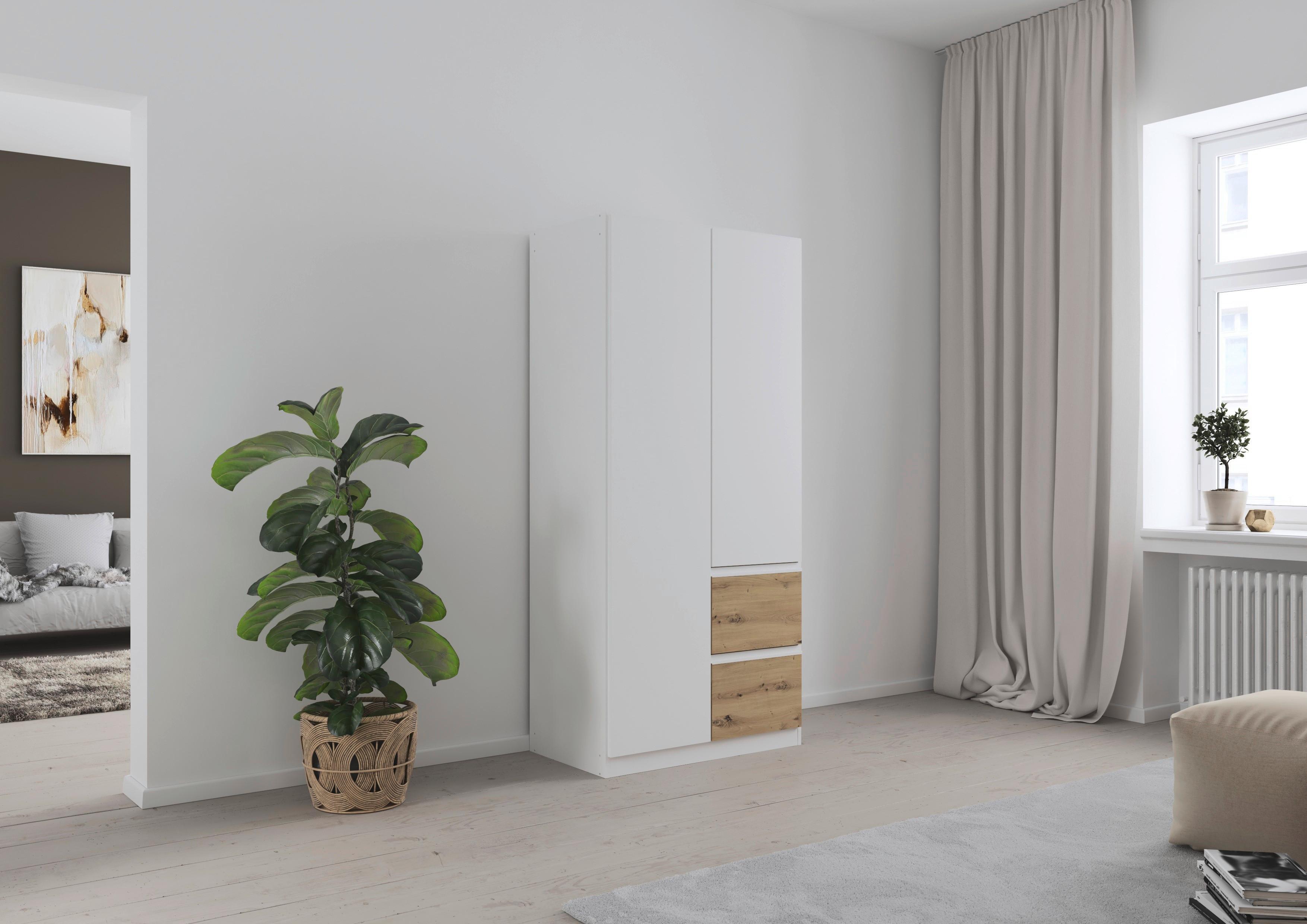 Drehtürenschrank COSTA ca.91x197x54cm Weiß Holzwerkstoff Rauch Möbel Möbel > Schränke > Kleiderschränke > Drehtürenschränke Weiß