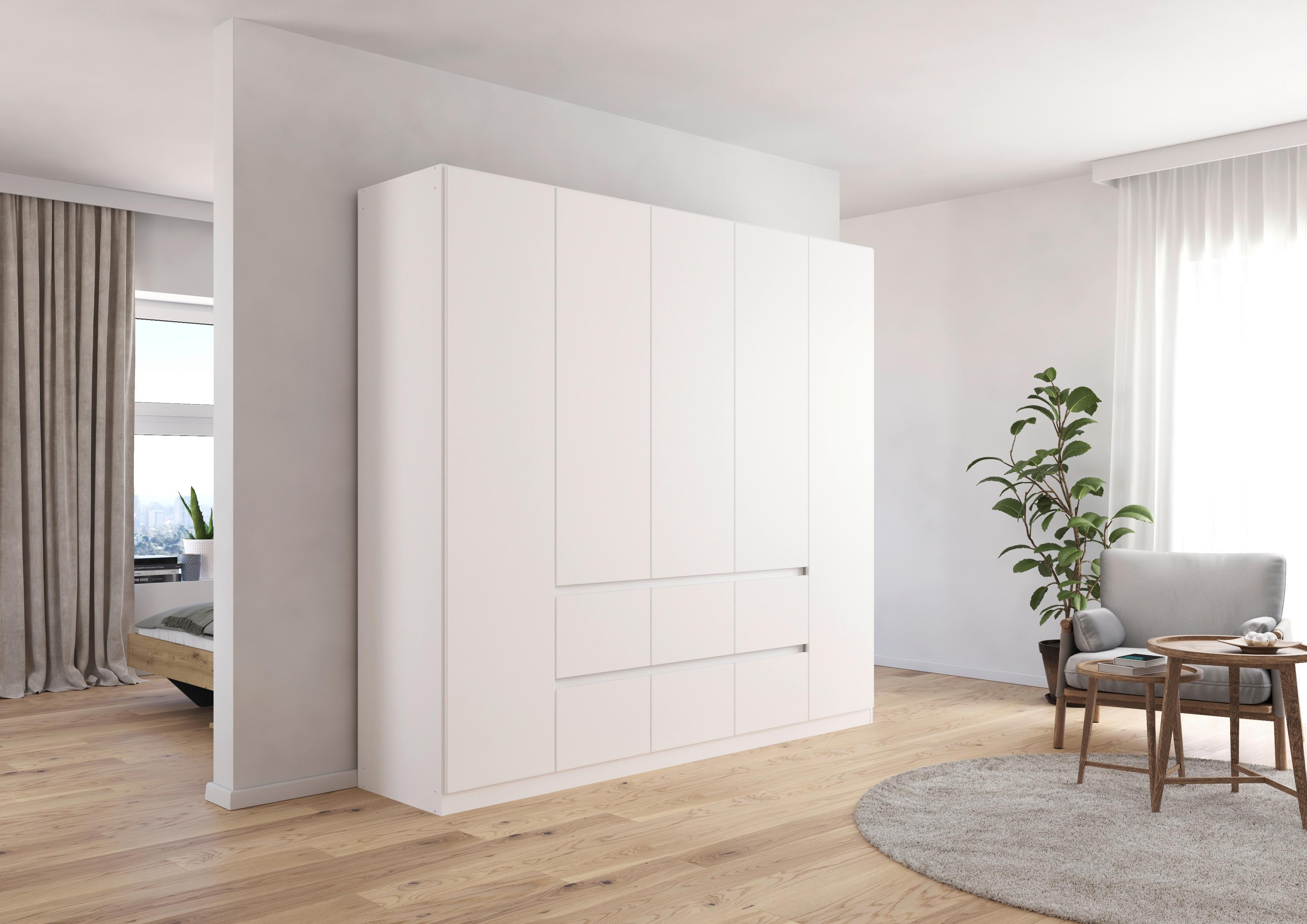 Drehtürenschrank Mainz Weiß Holzwerkstoff Rauch Möbel Möbel > Schränke > Kleiderschränke > Drehtürenschränke Weiß