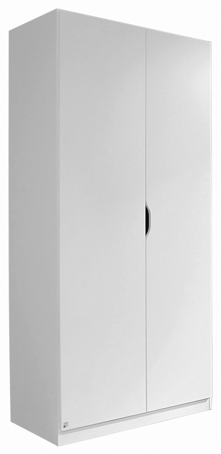 Wohnli Möbelsuche - Drehtürenschrank Freising ca. 91x197x54 cm Weiß