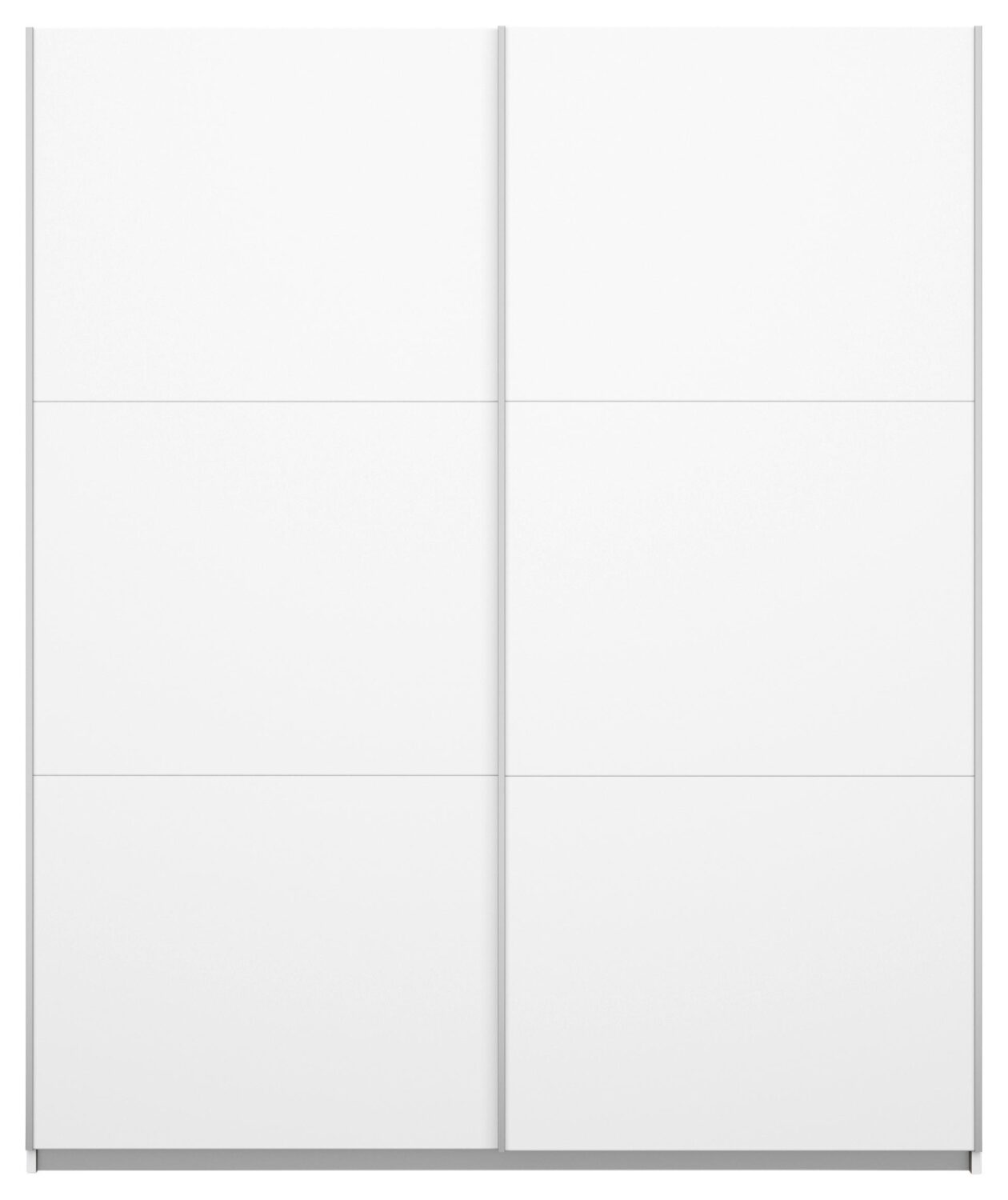 Schwebetürenschrank Oslo Weiß ca. 218x210x59cm Metall Mömax Möbel > Schränke > Kleiderschränke > Schwebetürenschränke Weiß