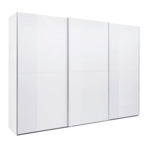 Wohnli Möbelsuche - Schwebetürenschrank Fifty Weißglas