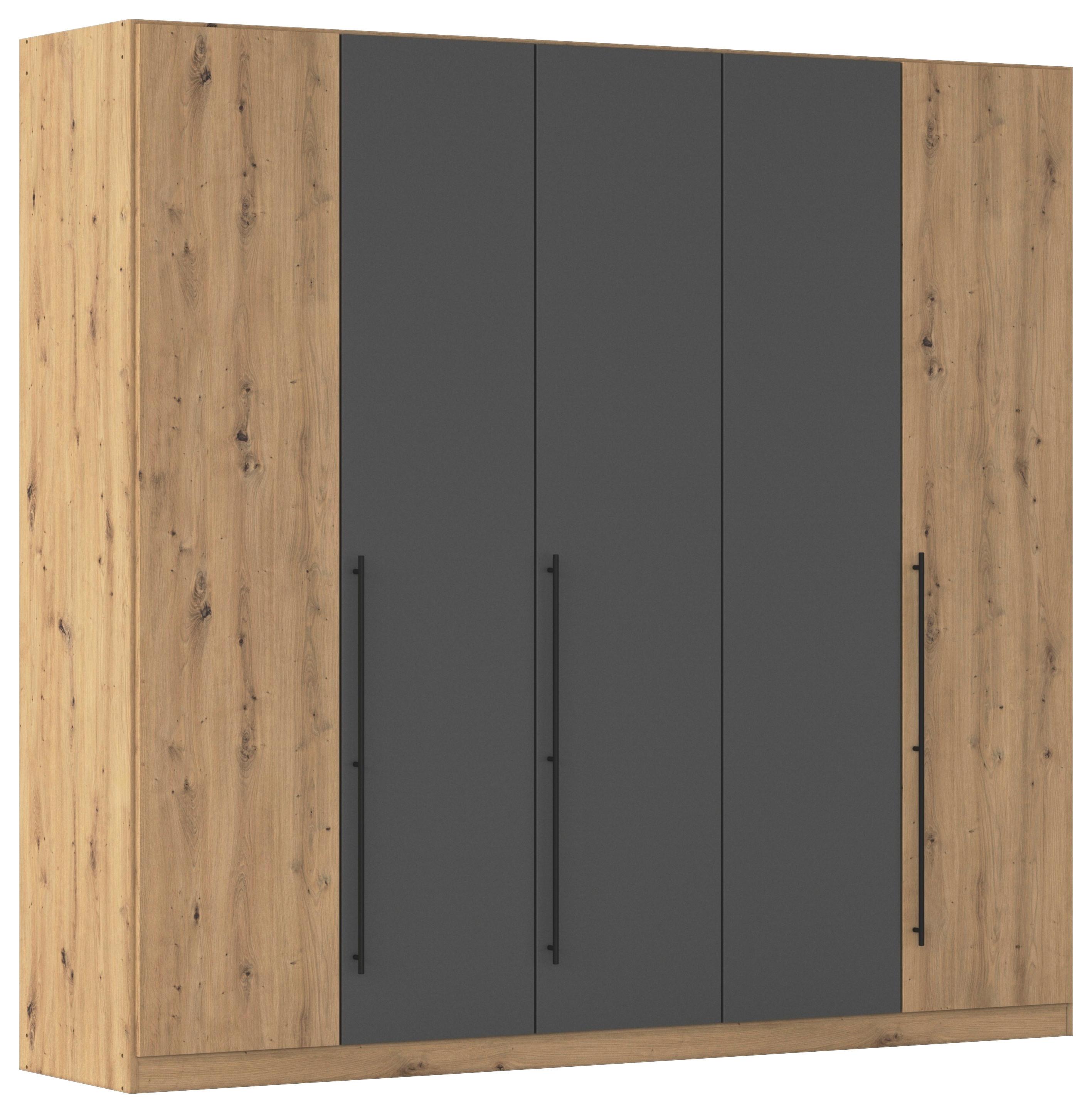 Wohnli Möbelsuche - Kleiderschrank Safari Grau/Eiche Artisan