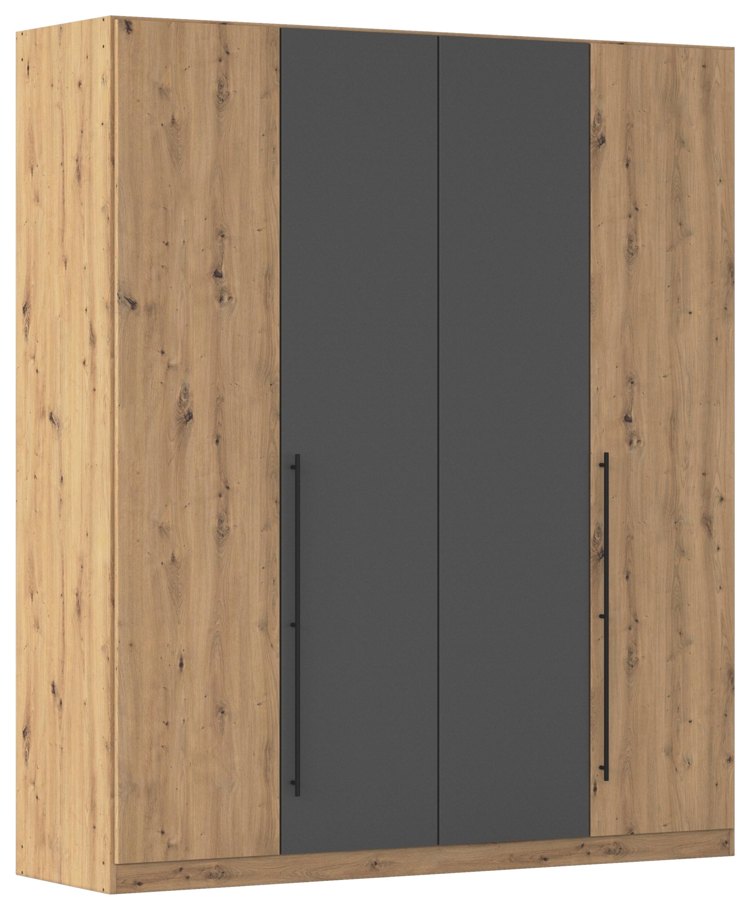 wohnli-moebel-suche-000380074346 Wohnli Möbelsuche - Kleiderschrank Safari Grau/Eiche Artisan