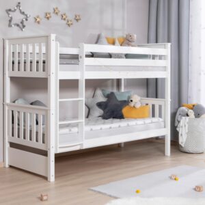 wohnli-moebel-suche-000406000115-1 Etagenbett Sammy Weiß ca. 90x200cm Holz MID.YOU Möbel > Betten > Hoch- und Etagenbetten Weiß