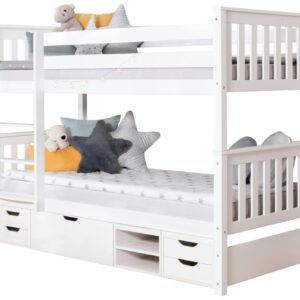 wohnli-moebel-suche-000406000118 Wohnli Möbelsuche - Etagenbett Holz Sammy ca. 90x200 cm Weiß