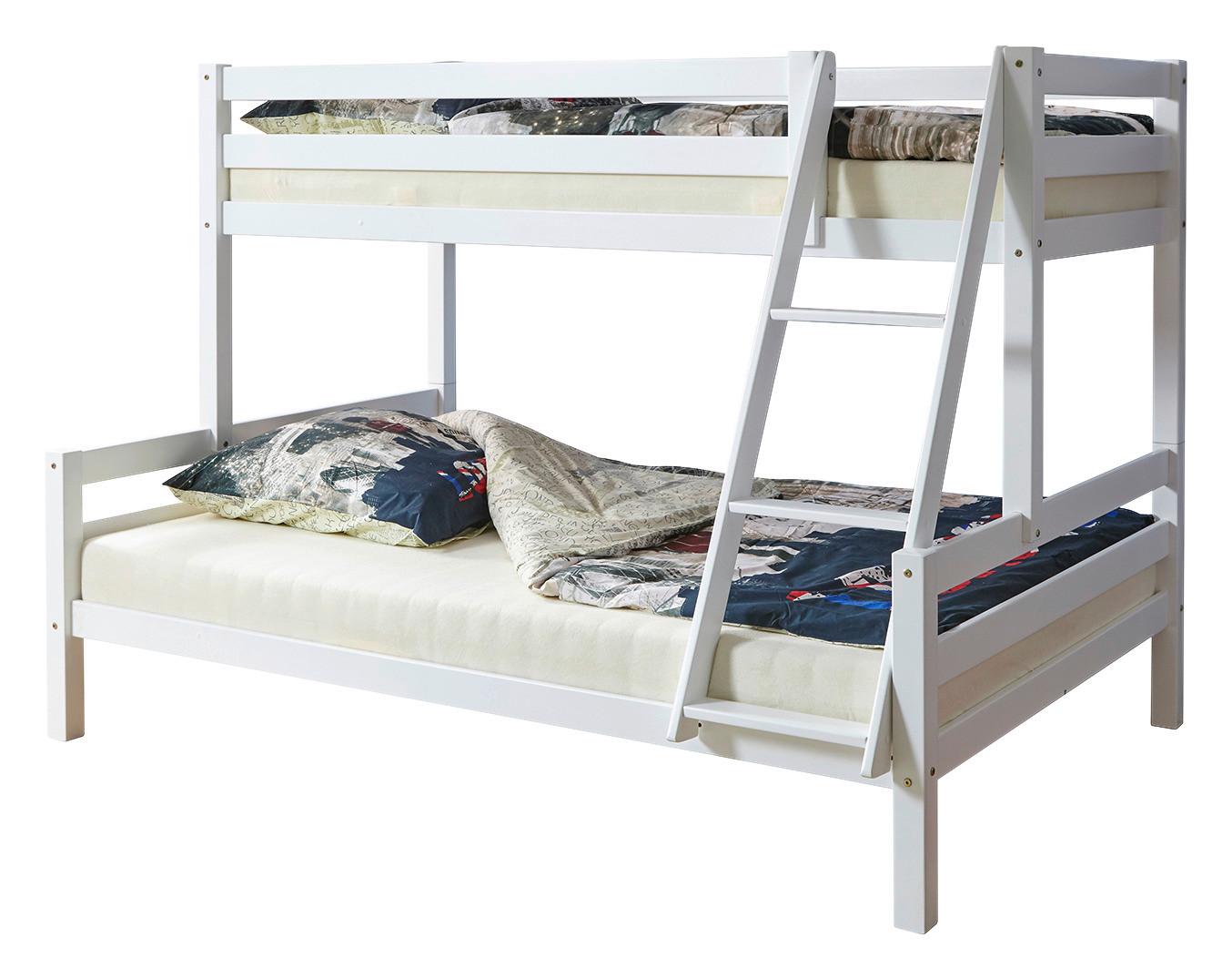 Etagenbett Maxim Weiß ca. 140x200cm Holz MID.YOU Möbel > Betten > Hoch- und Etagenbetten Weiß
