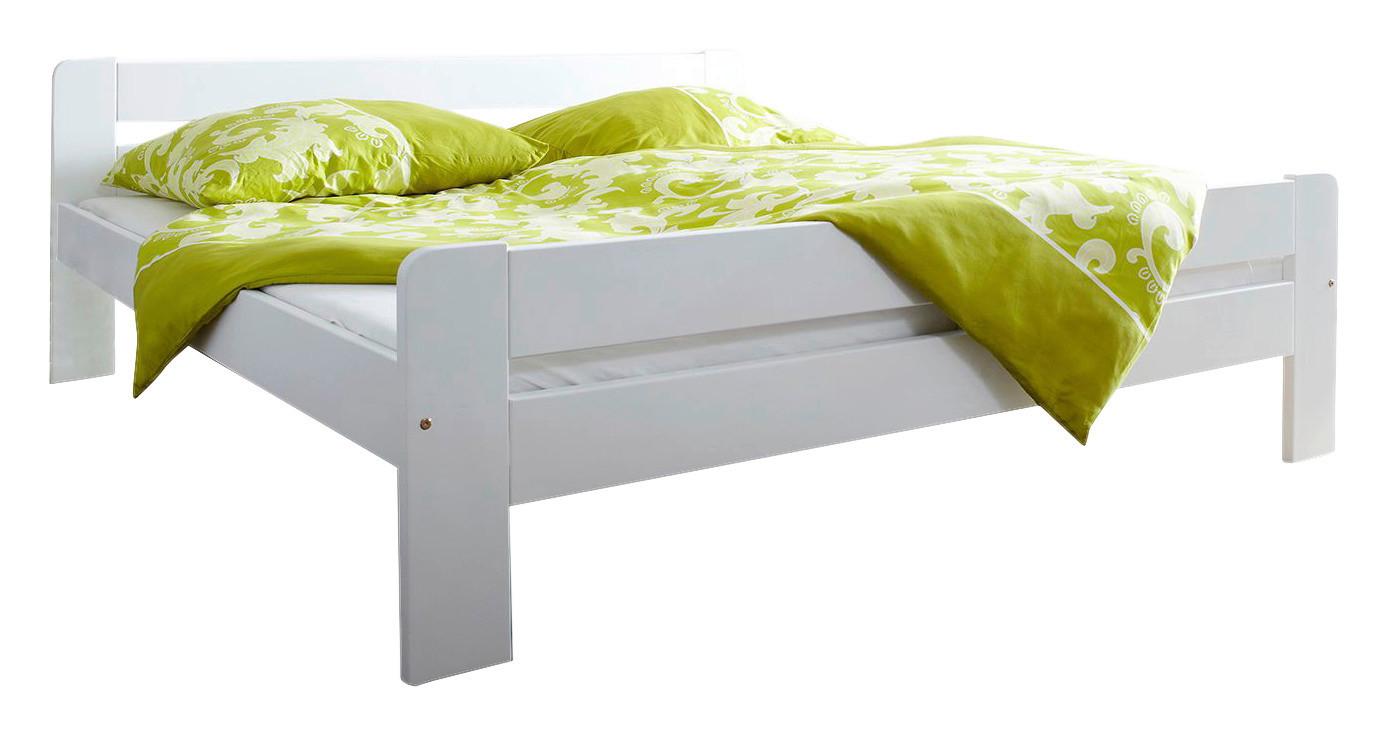 Wohnli Möbelsuche - Massivholzbett Bert ca. 140x200 cm Kiefer Weiß