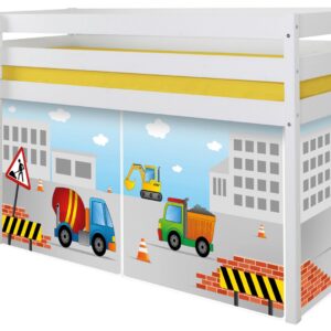 wohnli-moebel-suche-000406003625 Wohnli Möbelsuche - Hochbett Holz Malte ca. 90x200 cm Weiß Baustelle