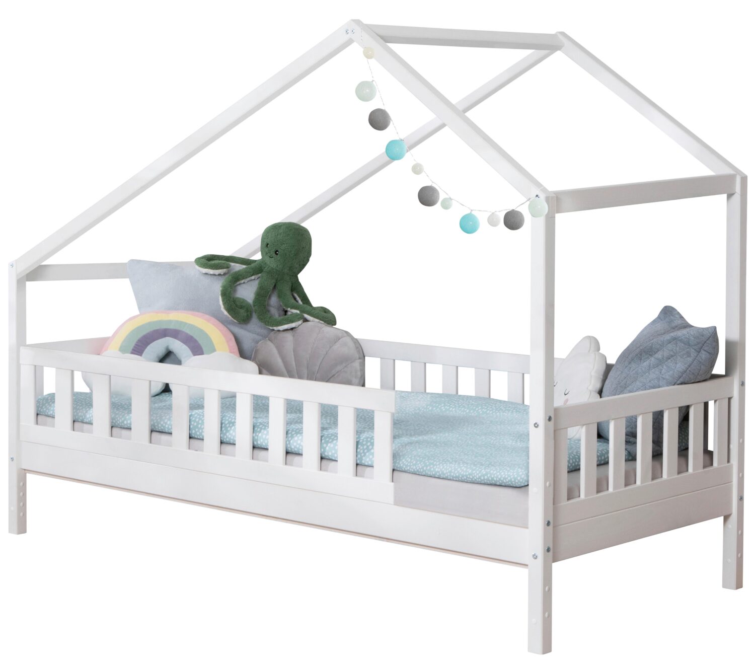 Wohnli Möbelsuche - Hausbett Lou ca. 120x200 cm Holz Weiß