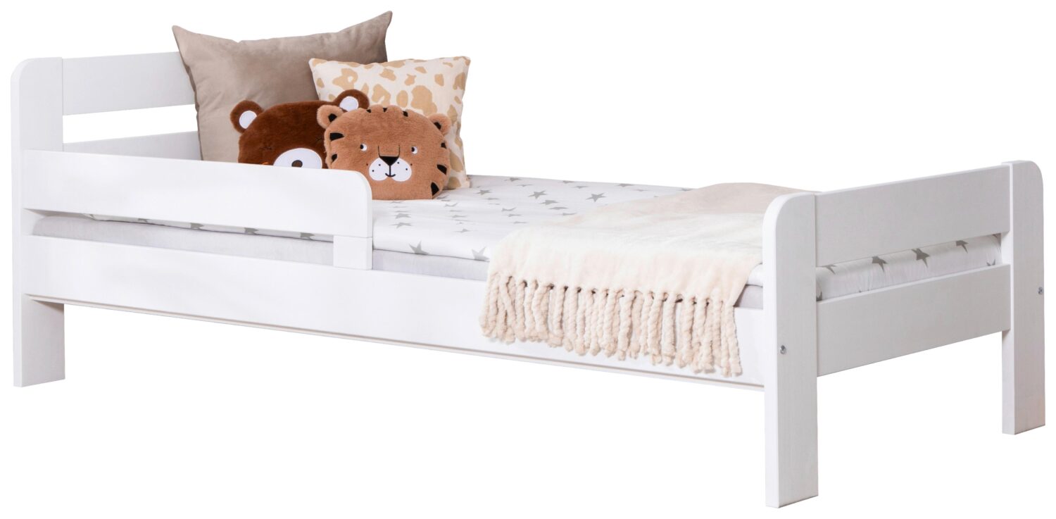 Wohnli Möbelsuche - Bett Bennet mit Matratze ca. 90x200 cm Weiß