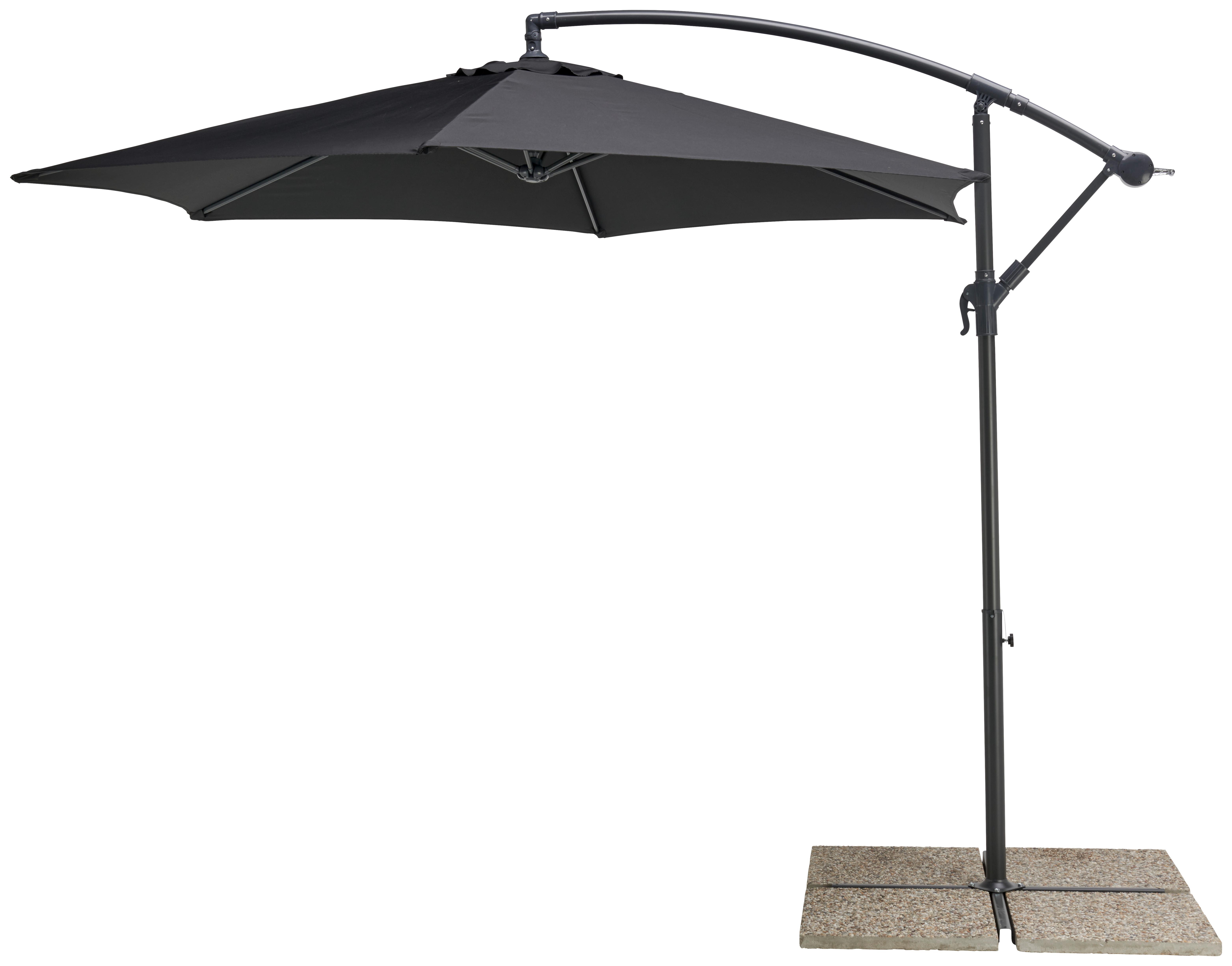 Ampelschirm Gap in Anthrazit ca. 295x245cm Metall Mömax Garten & Outdoor > Sonnen- & Sichtschutz > Sonnen- & Ampelschirme Anthrazit