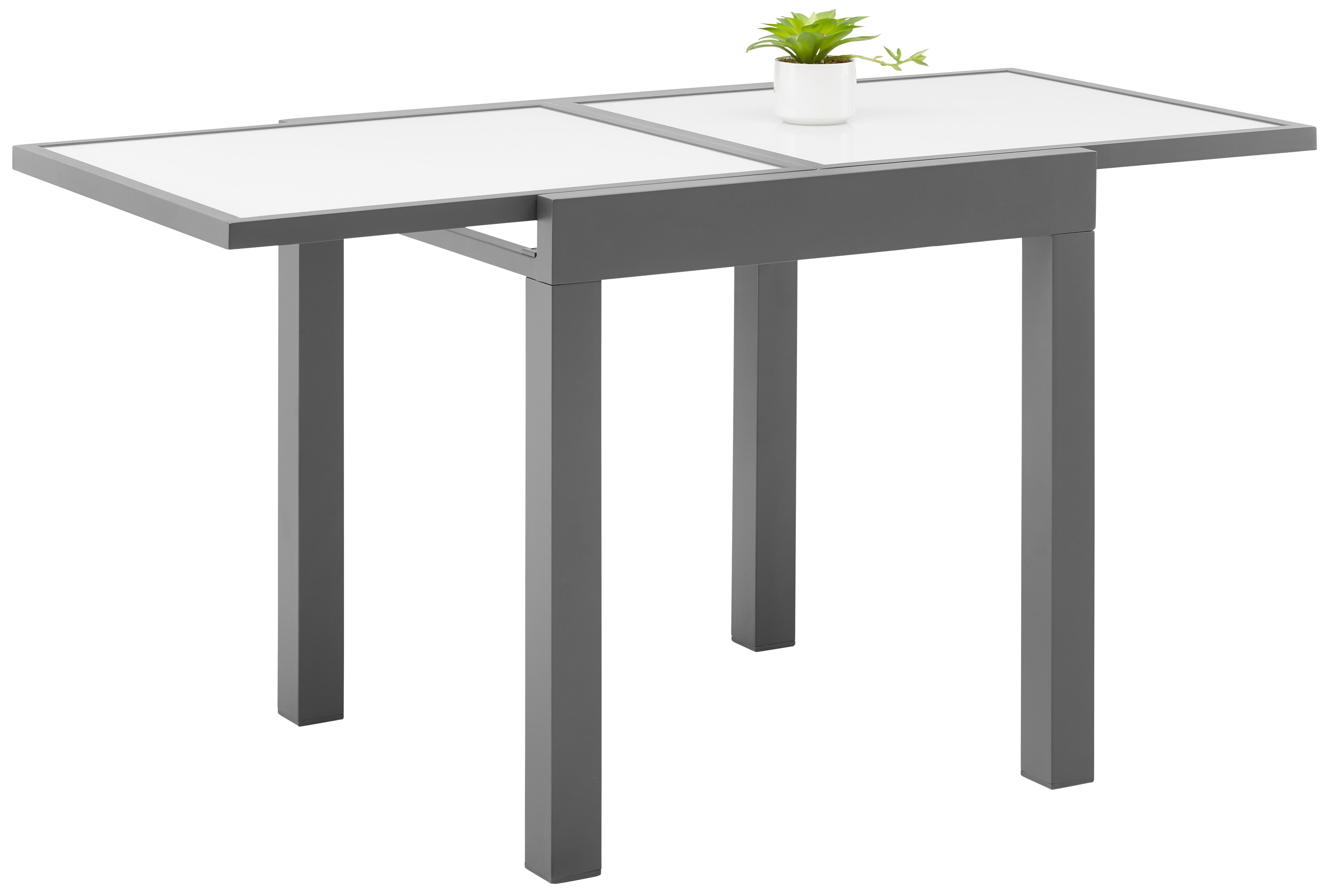 Gartentisch Atlanta 1 in Anthrazit ca.70-140x75x70cm Metall, Glas Mömax Garten & Outdoor > Gartenmöbel > Gartentische > Gartenesstische Anthrazit
