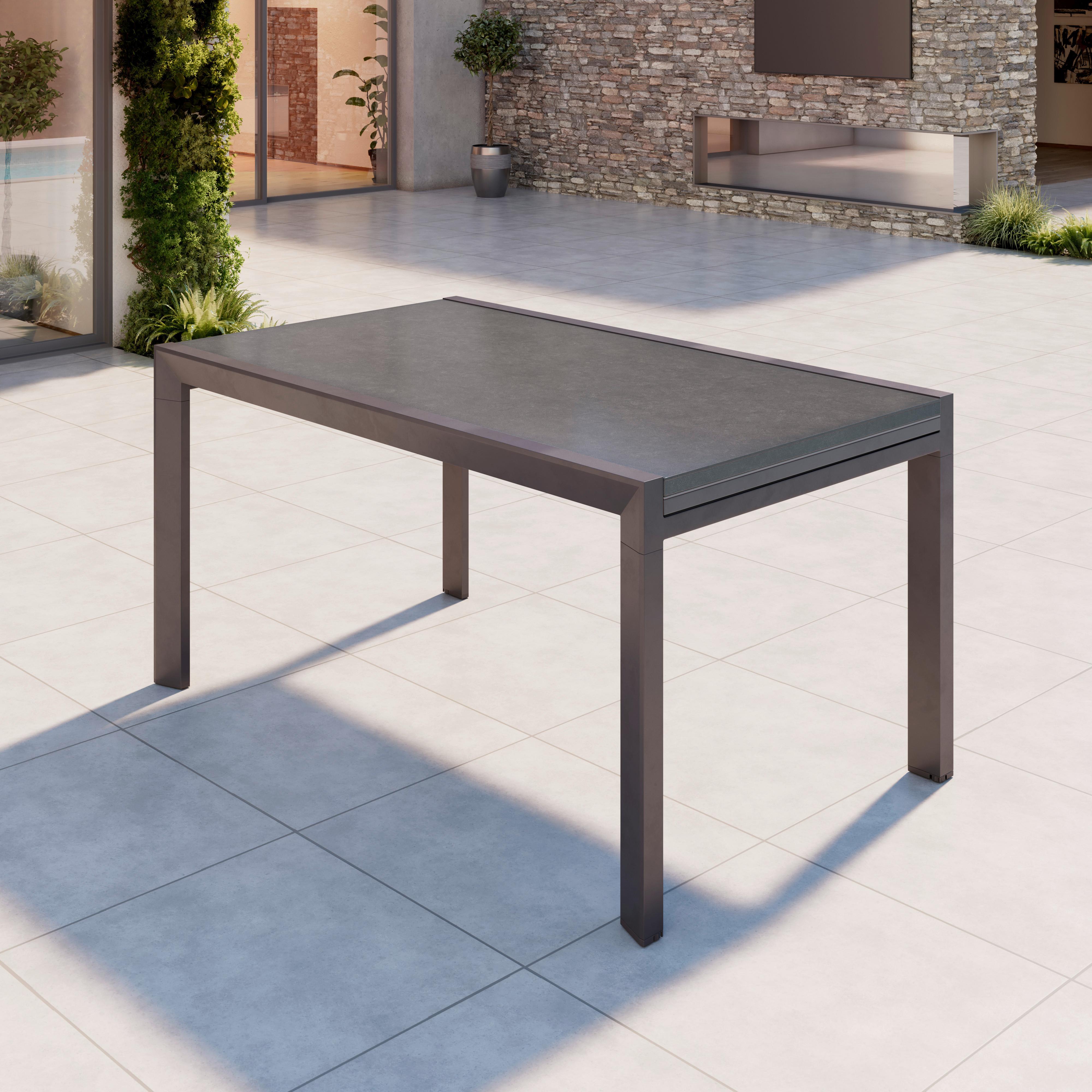 Wohnli Möbelsuche - Gartentisch Lisa Anthrazit Aluminium