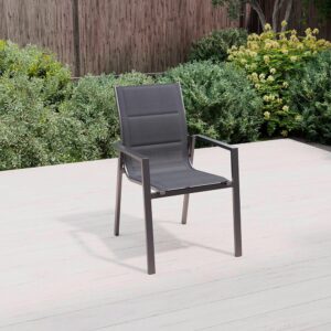 Wohnli Möbelsuche - Gartenstuhl Anzio 1 Anthrazit Aluminium