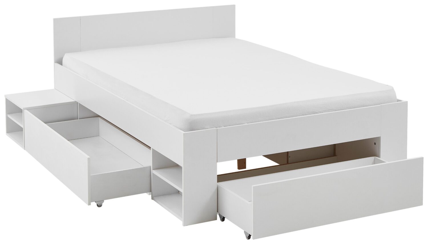 Bett Azurro 2-120 Weiß Holzwerkstoff Mömax Möbel > Betten Weiß