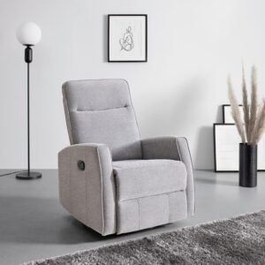 Relaxsessel Melinda Grau Holz, Metall, Kunststoff, Textil Mömax Wohnzimmermöbel Grau