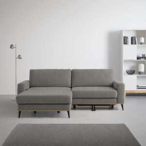 Wohnlandschaft Romeo Taupe Textil Zandiara Möbel > Sofas & Couches > Wohnlandschaften > Ecksofas > Kleine Ecksofas Taupe