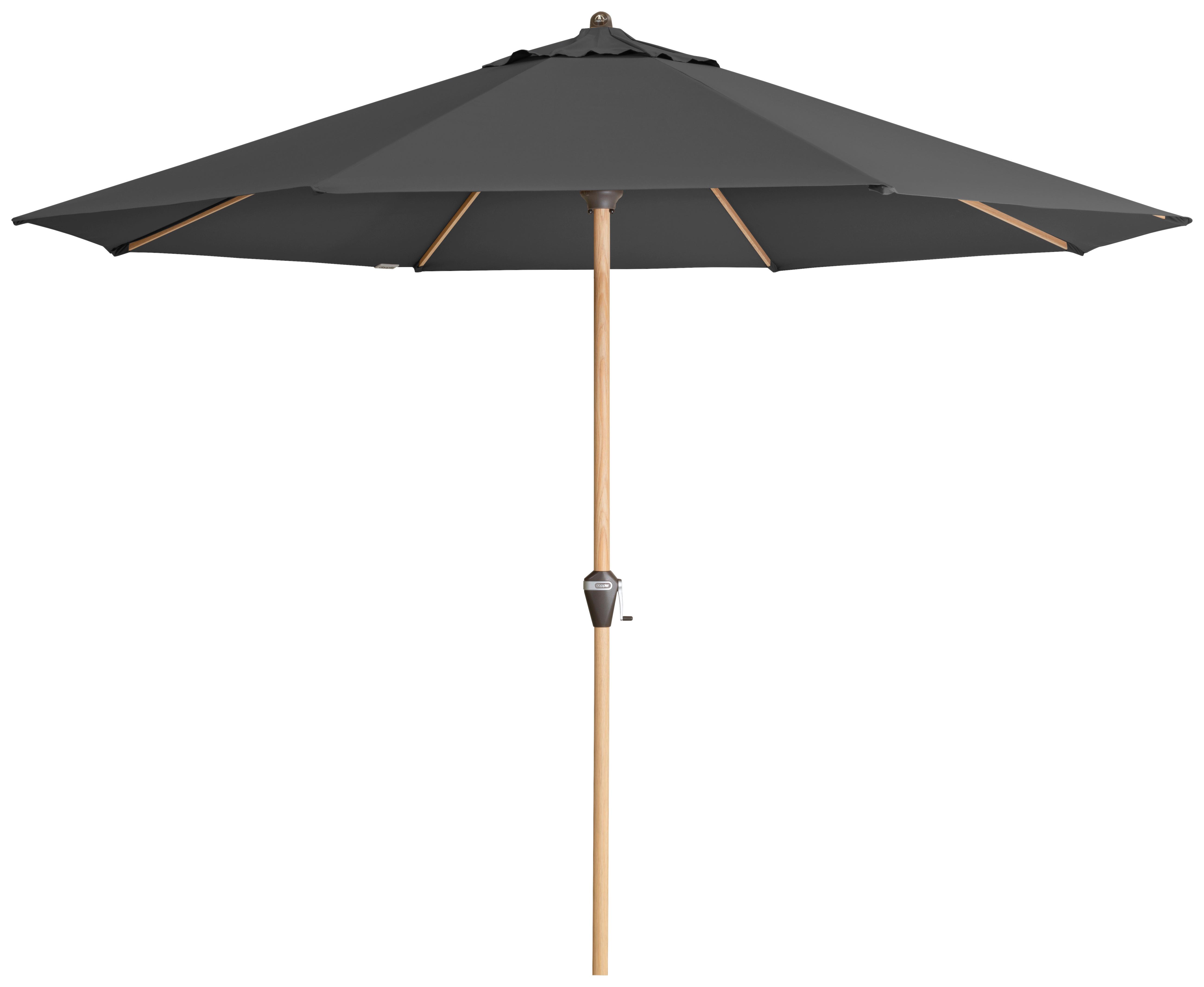 wohnli-moebel-suche-000462005130 Wohnli Möbelsuche - Sonnenschirm Alu Wood Ultra 350 Anthrazit/Eschefarben