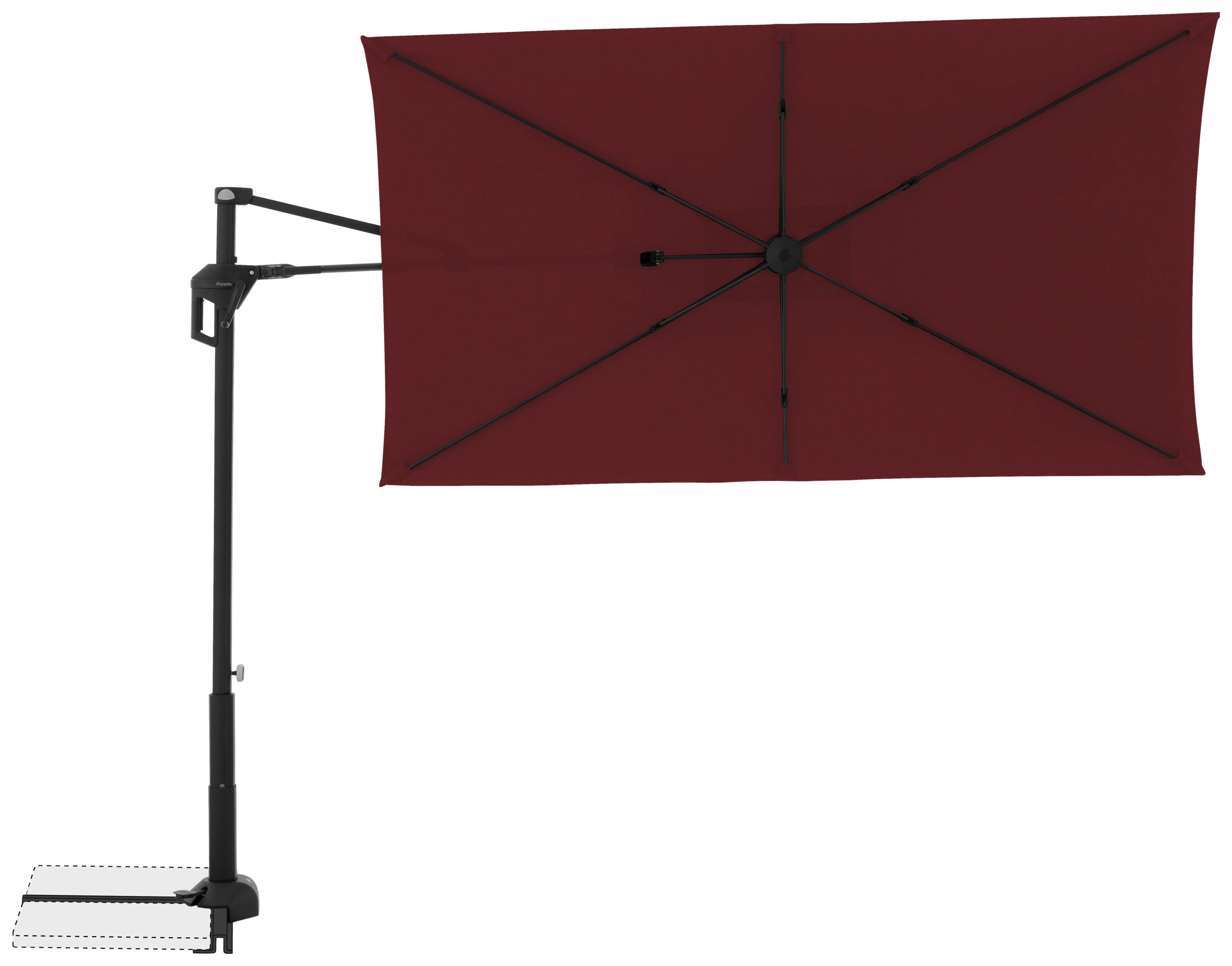 wohnli-moebel-suche-000462005509 Wohnli Möbelsuche - Ampelschirm Active City Bordeaux/Schwarz ca. 240x135cm