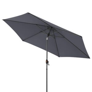 Sonnenschirm Myzone 305 Rund Auto Tilt Anthrazit Metall Doppler Garten & Outdoor > Sonnen- & Sichtschutz > Sonnen- & Ampelschirme Anthrazit