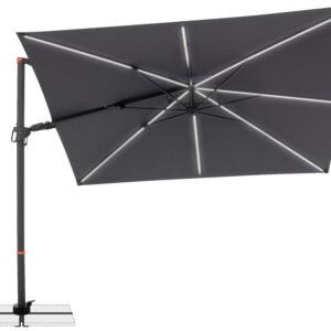 Wohnli Möbelsuche - Ampelschirm Myzone LED Anthrazit ca. 300x220cm