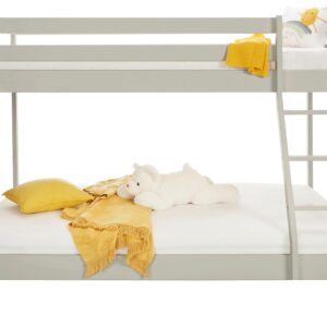 Etagenbett Denis Grau ca. 90x200 / 140x200cm Holz Zandiara Möbel > Betten > Hoch- und Etagenbetten Grau