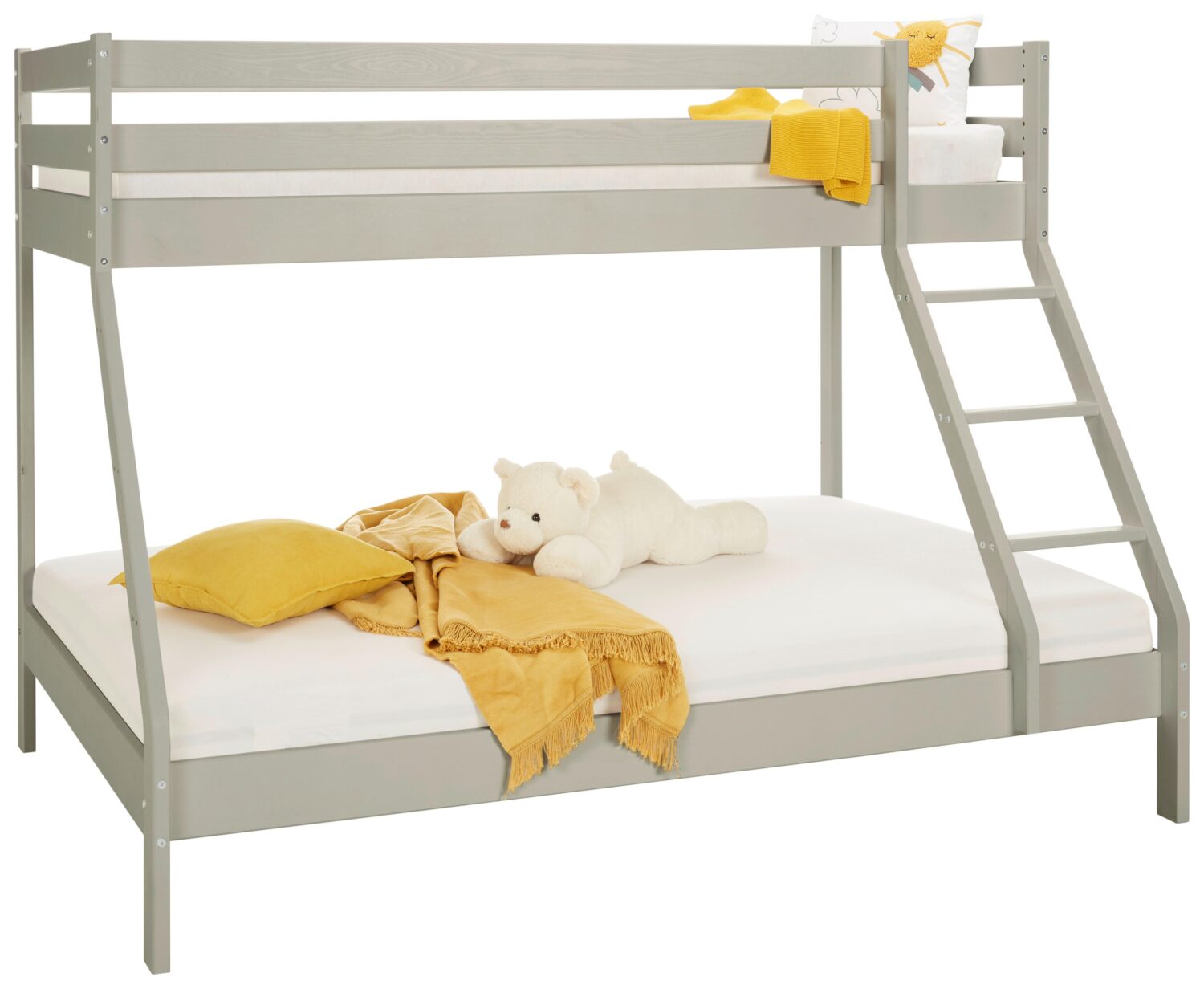 Wohnli Möbelsuche - Etagenbett Denis Grau ca. 90x200 / 140x200cm