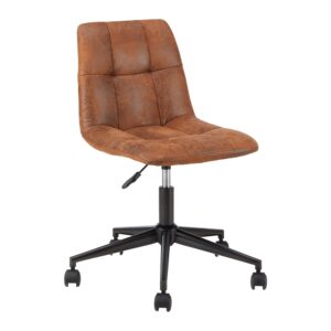 Wohnli Möbelsuche - Drehstuhl Clelie Braun Mikrofaser