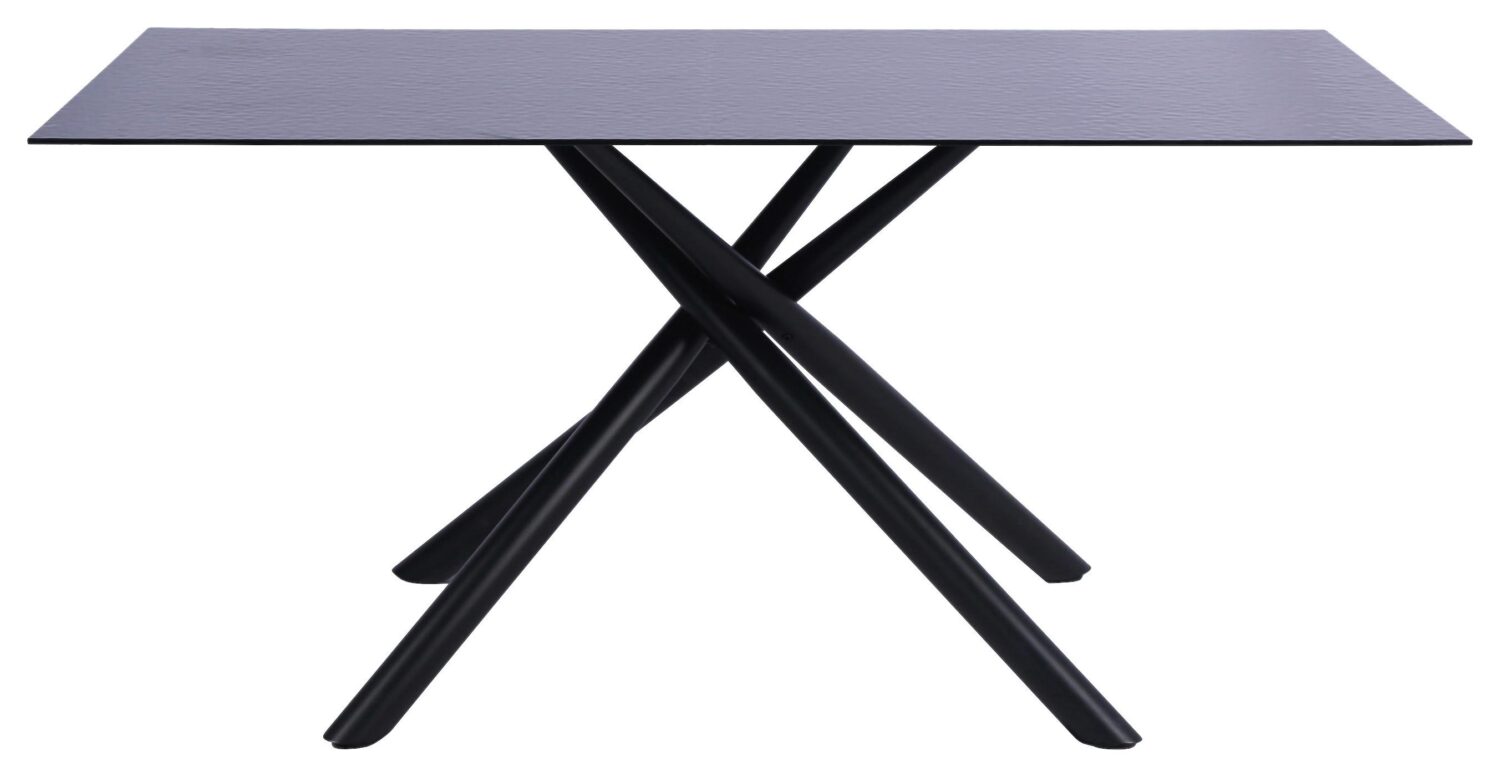 Esstisch Piero Schwarz Metall, Glas Mömax Möbel > Tische > Esstische Schwarz