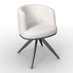 Wohnli Möbelsuche - Armlehnstuhl Nela Steingrau Bouclé Drehbar Gepolstert