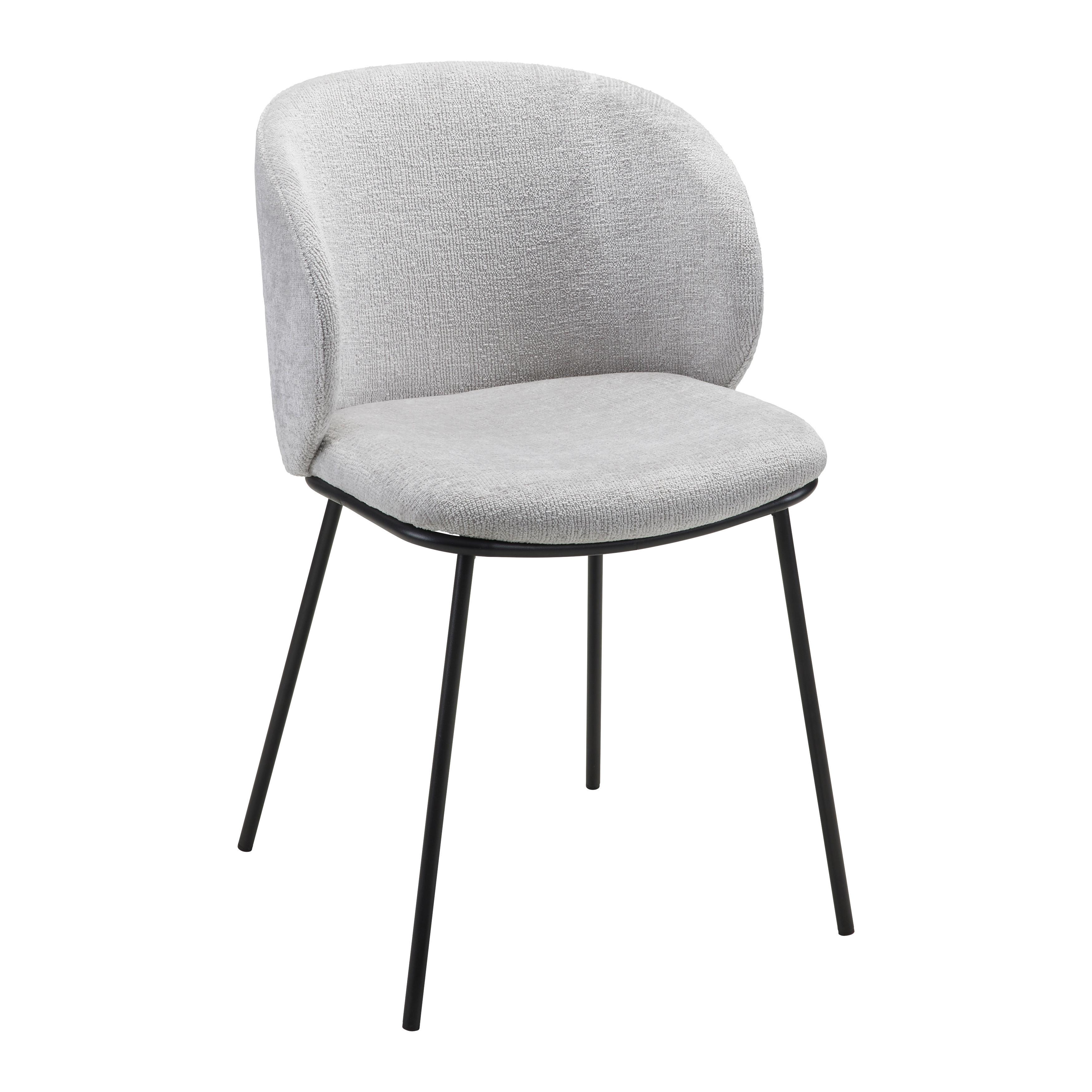 wohnli-moebel-suche-000489010304 Wohnli Möbelsuche - Stuhl Malea Hellgrau Chenille Gepolstert