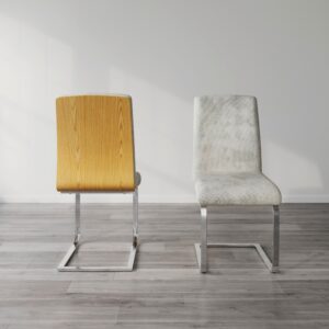 wohnli-moebel-suche-000489010401-1 Schwingstuhl Nubia Creme Bouclé Gepolstert Holz, Metall, Textil Bessagi Home Möbel > Stühle > Esszimmerstühle > Schwingstühle Weiß