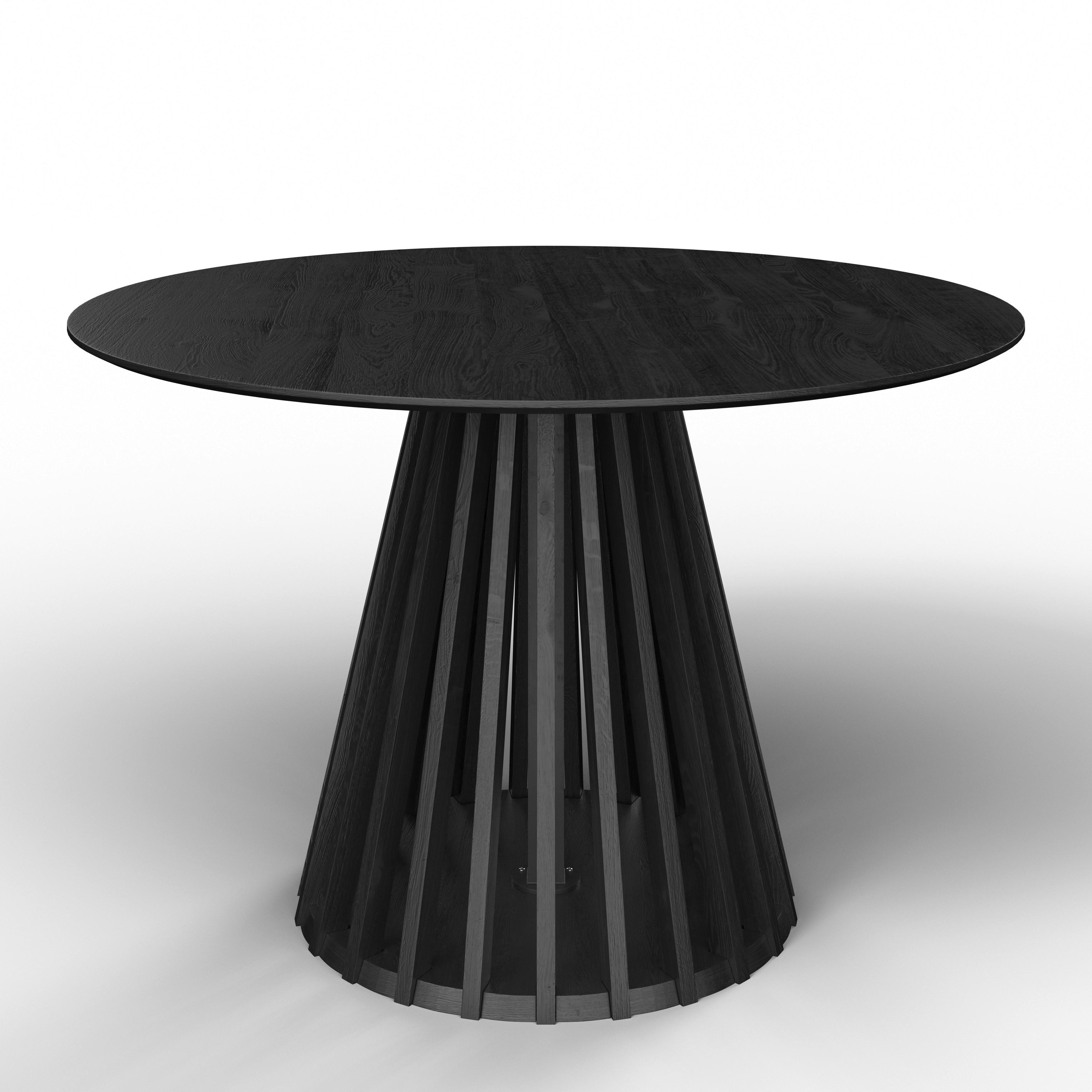 Wohnli Möbelsuche - Esstisch Ennio Schwarz MDF L/B/H ca. 120/120/75 cm rund