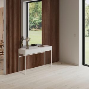 Konsolentisch Finn Weiß Metall/MDF Metall, Holzwerkstoff Bessagi Home Möbel > Kommoden & Schubladenschränke > Konsolentische Weiß