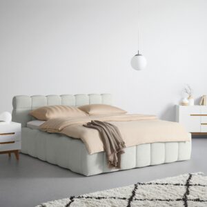 Polsterbett Monte Taupe ca. 200x200cm Textil Based Möbel > Betten > Polsterbetten Taupe
