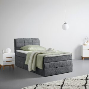 wohnli-moebel-suche-000504001301-1 Boxspringbett Runner Grau ca. 120x200cm Holz, Textil Mömax Möbel > Betten > Boxspringbetten Grau