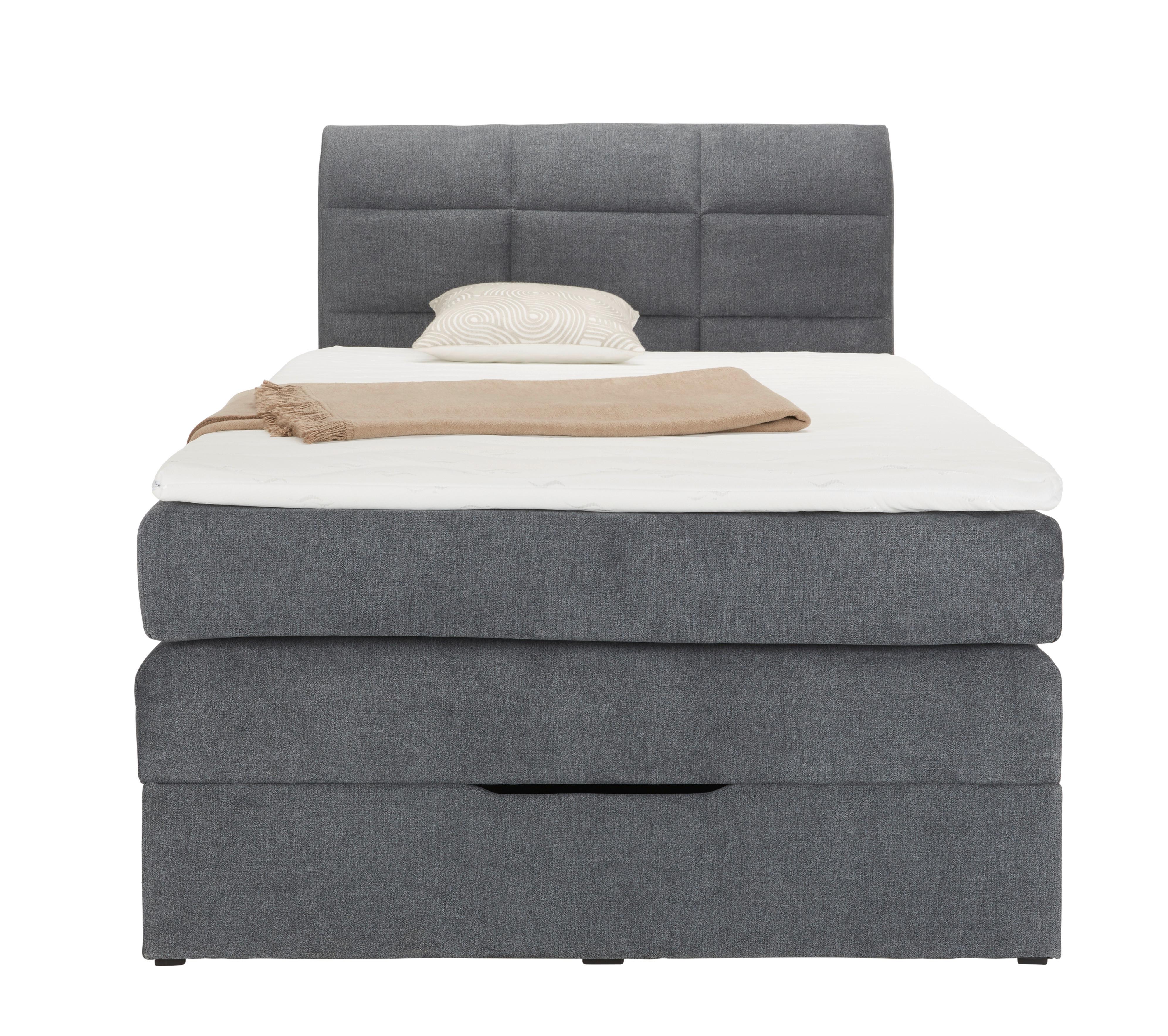 wohnli-moebel-suche-000504001303-1 Boxspringbett Runner Grau ca. 100x200cm Holz, Textil Mömax Möbel > Betten > Boxspringbetten Grau