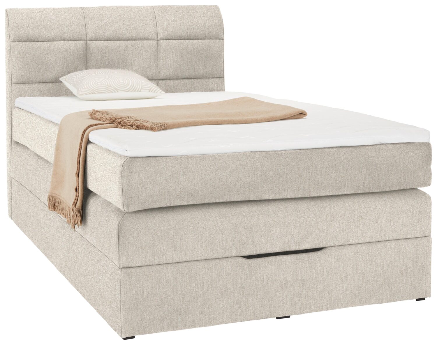 Wohnli Möbelsuche - Boxspringbett Runner in Beige ca. 140x200cm