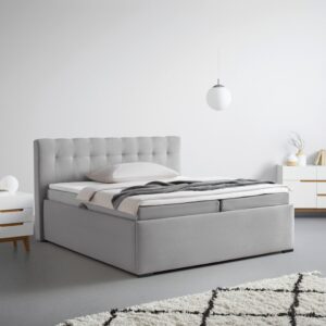 Polsterbett Thor in Grau ca. 180x200cm Textil Mömax Möbel > Betten > Doppelbetten Grau