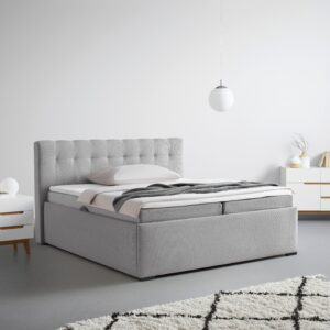 Polsterbett Thor in Grau ca. 200x200cm Textil Mömax Möbel > Betten > Polsterbetten Grau